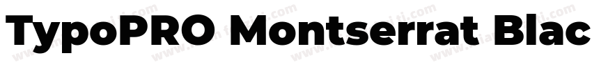 TypoPRO Montserrat Black 语言英文字体转换